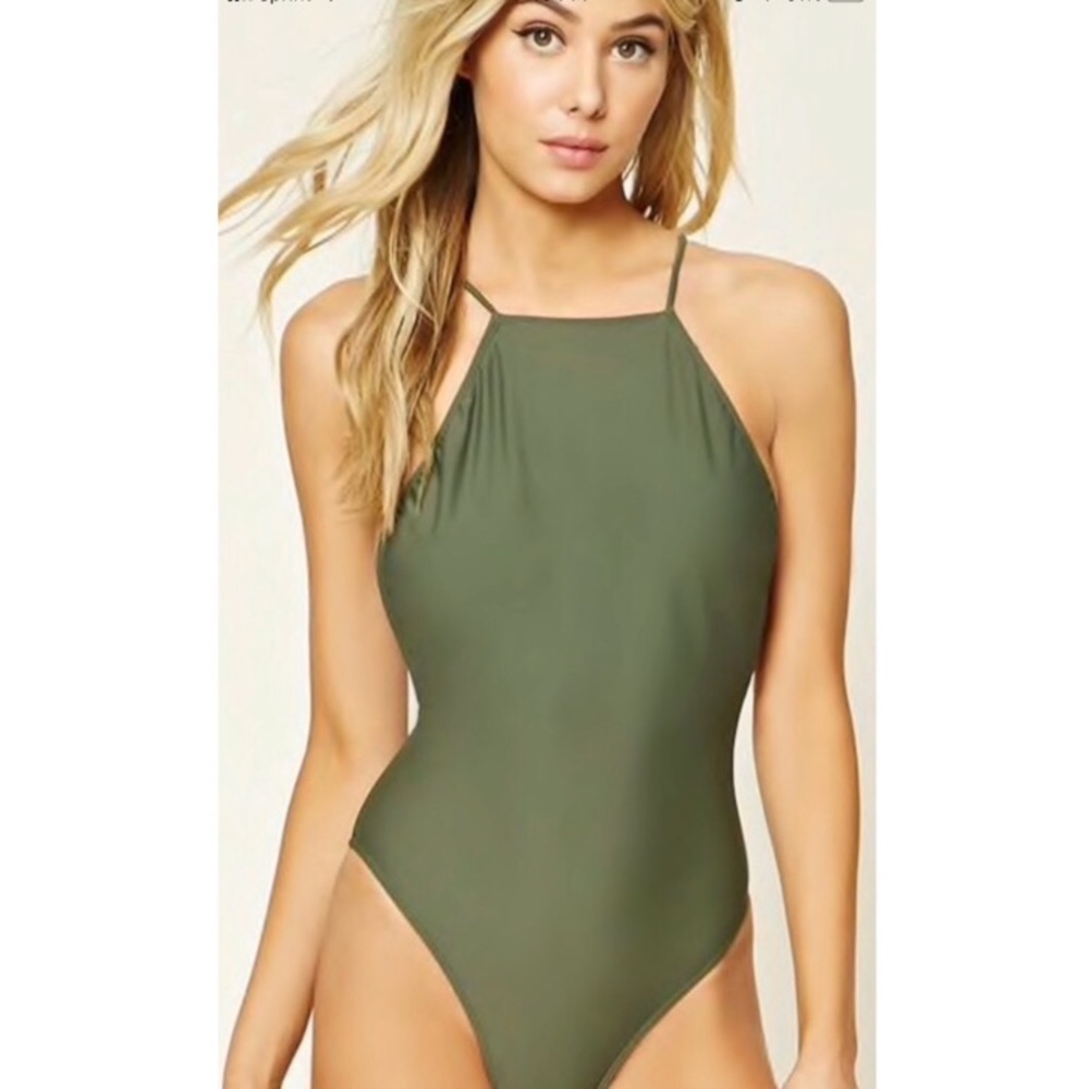 NWT Forever 21 high neck one piece swimsuit